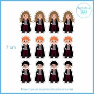 Toppers Personajes Harry Potter para Imprimir | Imprimibles PDF | Mejores Ideas de Sara