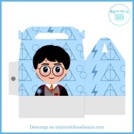 Caja Cumpleaños Harry Potter para imprimir | Imprimibles PDF | Mejores Ideas de Sara