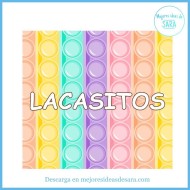 Envoltorio Lacasitos Tubo Pop It Pastel | Imprimibles PDF | Mejores Ideas de Sara