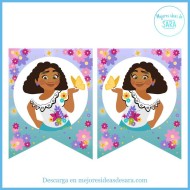 Banderines Guirnalda Mirabel Encanto para imprimir | Imprimibles para fiestas | Mejores Ideas de Sara