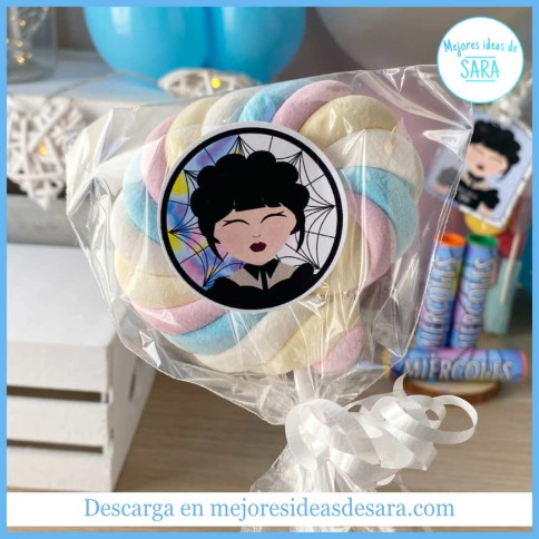 Toppers Miércoles Addams | Imprimibles para fiestas | Mejores Ideas de Sara