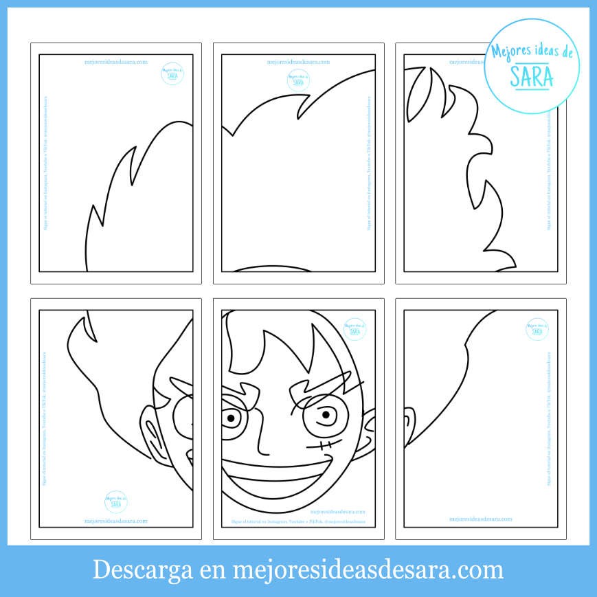 Plantillas Piñata One Piece