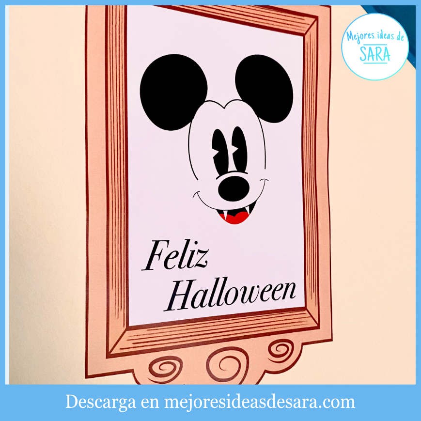 Cuadro Mickey Mouse Vampiro Halloween