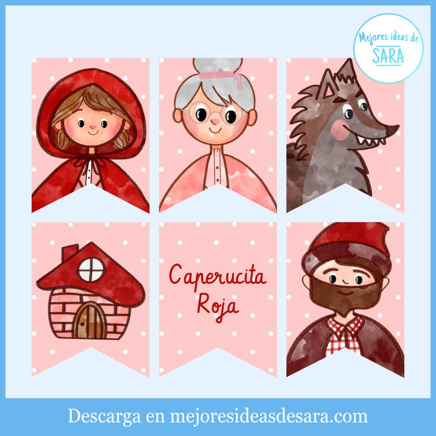 Banderines Caperucita Roja