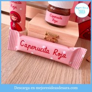 Envoltorio Huesitos Caperucita Roja en PDF para Imprimir | Decoración Imprimible para Fiestas | Mejores Ideas de Sara