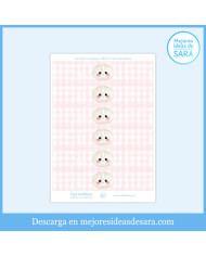 Fajas para Botellines Dumpling | Etiquetas Imprimibles PDF Fiesta