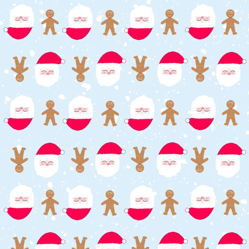 Papel Scrapbook y Tags Navidad Celeste