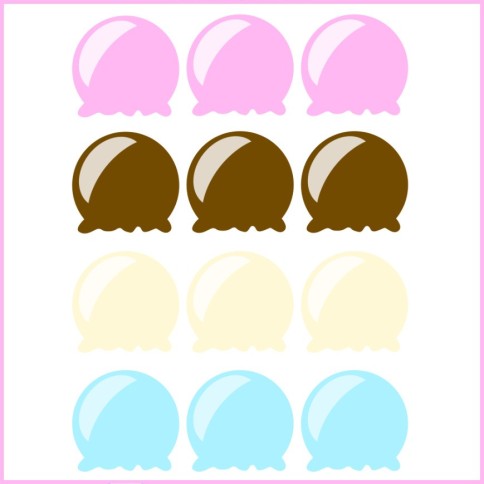Conos de Helado Recortables para Aprender a Contar | Imprimibles PDF GRATIS | Mejores Ideas de Sara