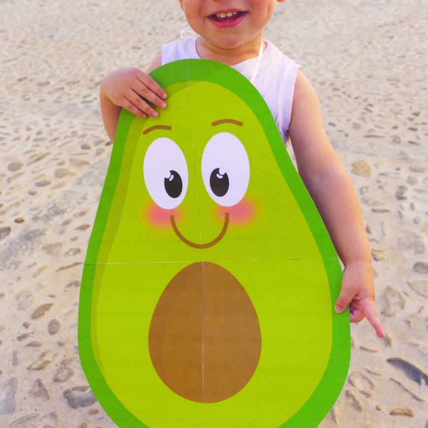 Disfraz Infantil Aguacate Cartulina