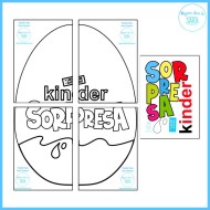 Piñata: Plantilla y Elementos Huevo Kinder Sorpresa | Imprimibles PDF GRATIS | Mejores Ideas de Sara