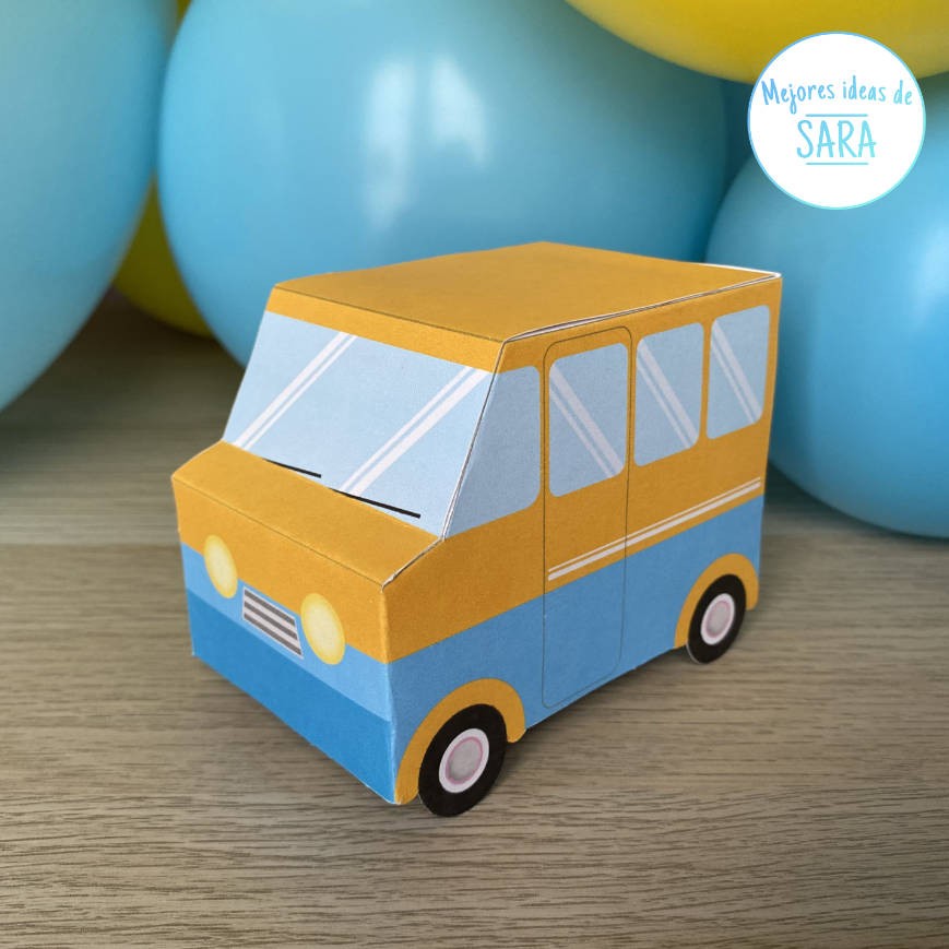 Autobús Papercraft 3D Para Imprimir