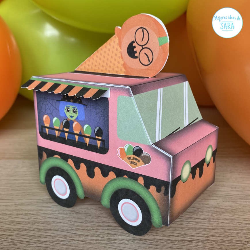 Camión de los Helados Halloween para Imprimir