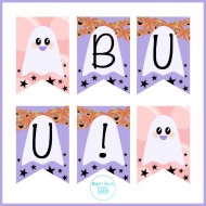 Guirnalda Halloween Infantil Buu! para Imprimir| PDF GRATIS | Mejores Ideas de Sara