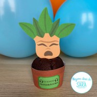 Decoración Cupcake Mandrágora Harry Potter | PDF Gratis para Imprimir| Mejores Ideas de Sara